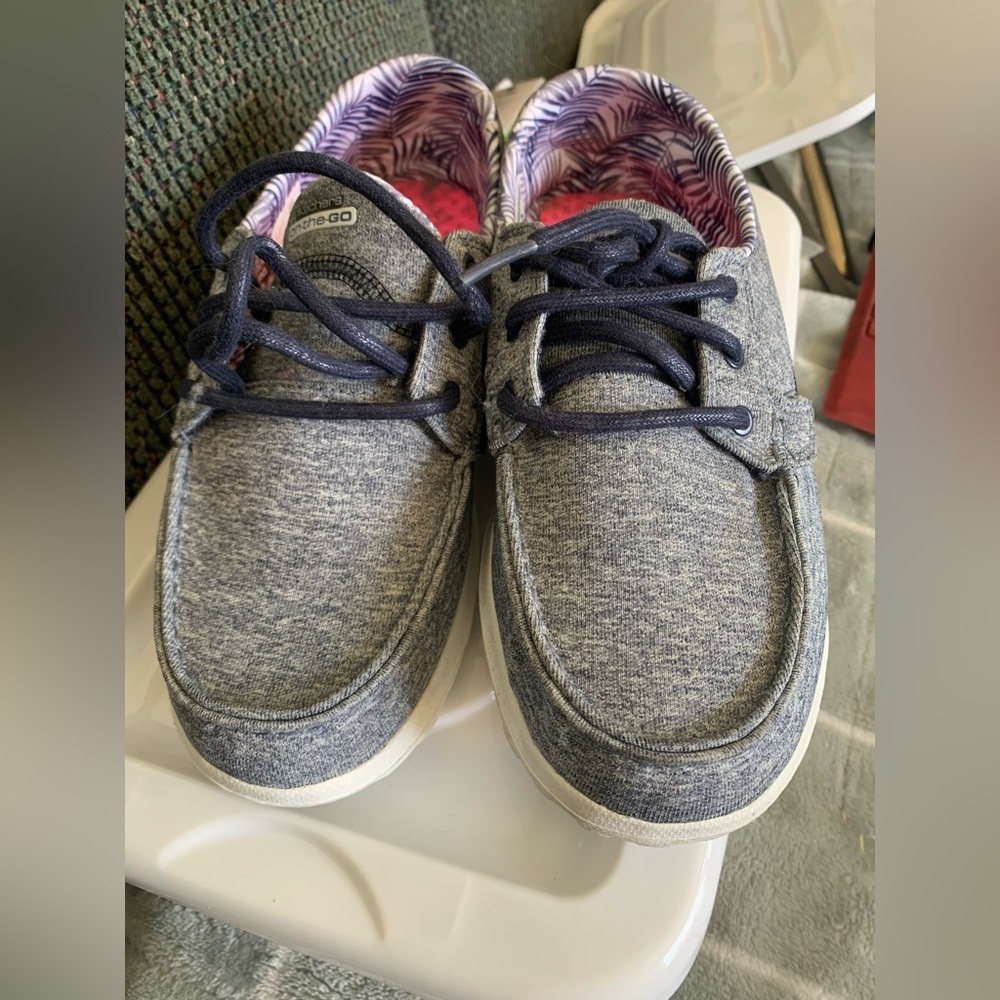 Sketchers blue Gogo Mat Shoes